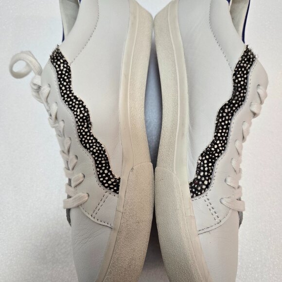 MWL Madewell Sidewalk Low-Top Sneakers Leather and Calf Hair Lace-up Size 9 - Picture 5 of 10